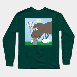 T-Rex and the Vegan Survey Long Sleeve T-Shirt